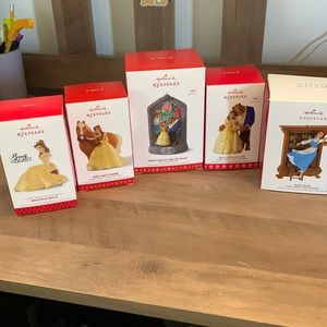 Lot of Beauty and the Beast Hallmark Keepsake Ornaments
